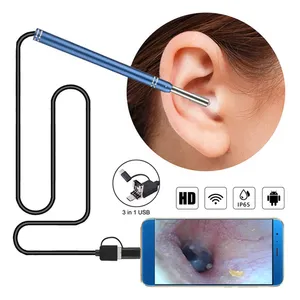 3 In 1 USB Endoscope Visual Camera & LED Light with Ears Cleaning kits