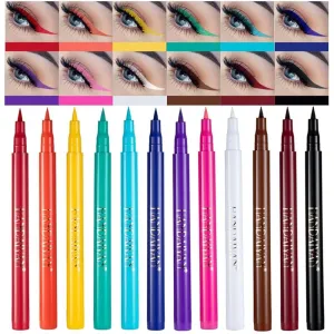 HANDAIYAN Rainbow Colorful Neon Eyeliner