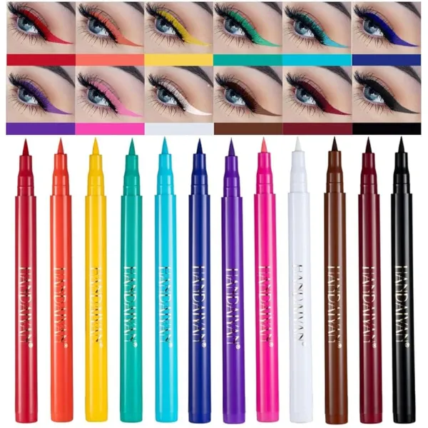 HANDAIYAN Rainbow Colorful Neon Eyeliner – View 1