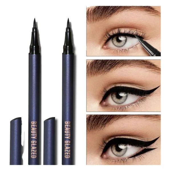 Beauty Glazed Waterproof Long-lasting Black Pen Eyeliner – View 2